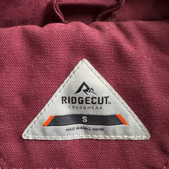 Ridgecut Jacket Womens Small Insulated Maroon Red Full Zip Mock Neck Field Coat - Picture 4 of 12